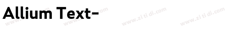 Allium Text字体转换